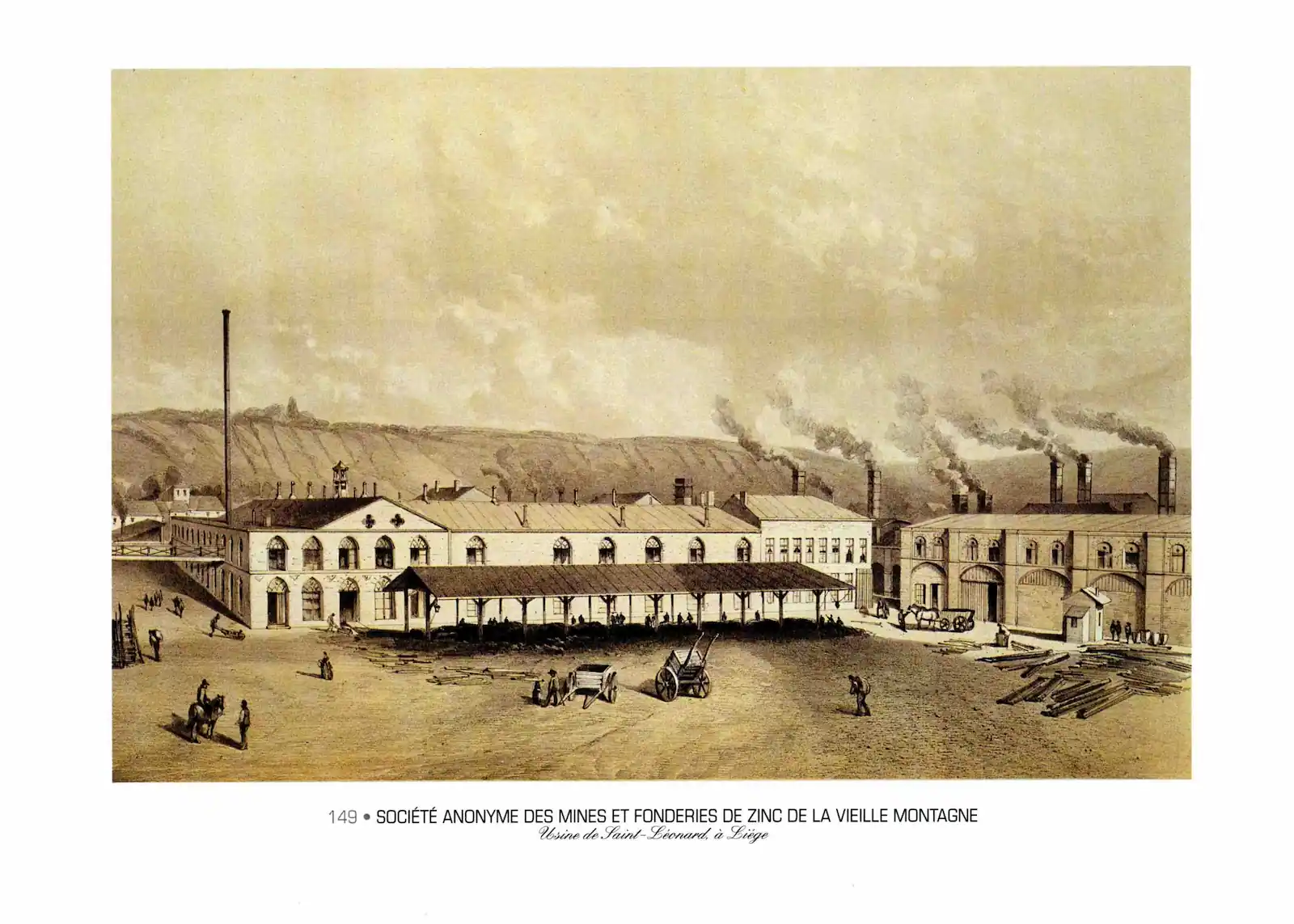 Usine de la Vieille-Montagne à Saint-Léonard